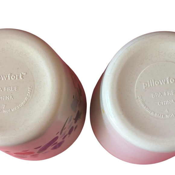 Pillowfort Unicorn and Fruits Kids Set of 2 Small BPA Free - Picture 3 of 4